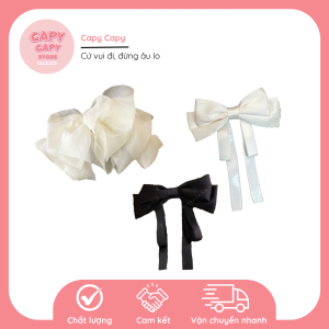 💕 Kẹp Tóc Nơ Tiểu Thư – Dễ Thương Nhẹ Nhàng, Đẹp Tựa Nàng Thơ